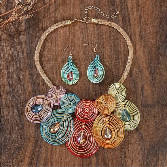 Boho-Chic Handmade Jewelry Set - Picture 2 of 5